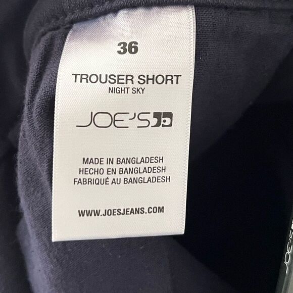 Joes Jeans Men’s Trouser Chino Short With Stretch in Navy Night Sky Size 36, NWT - Picture 7 of 8